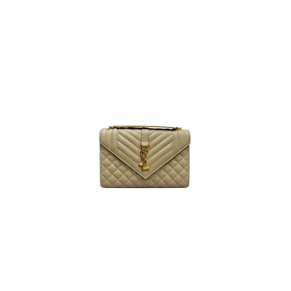 YSL envelope medium in grained leather