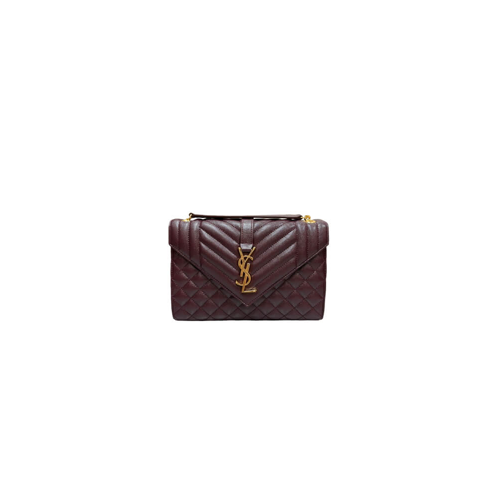 YSL envelope medium in grained leather