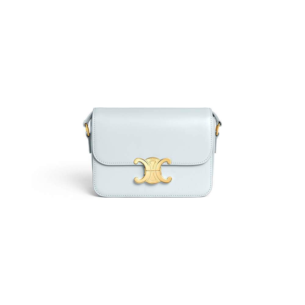 Celine TEEN TRIOMPHE BAG IN shiny calfskin(HIGH-END GRADE)