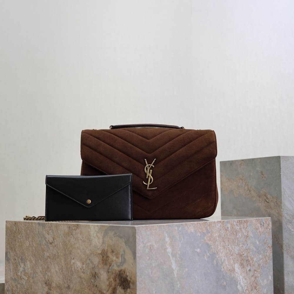 Alternative view of YSL LOULOU large in MATELASSE suede(HIGH-END GRADE)