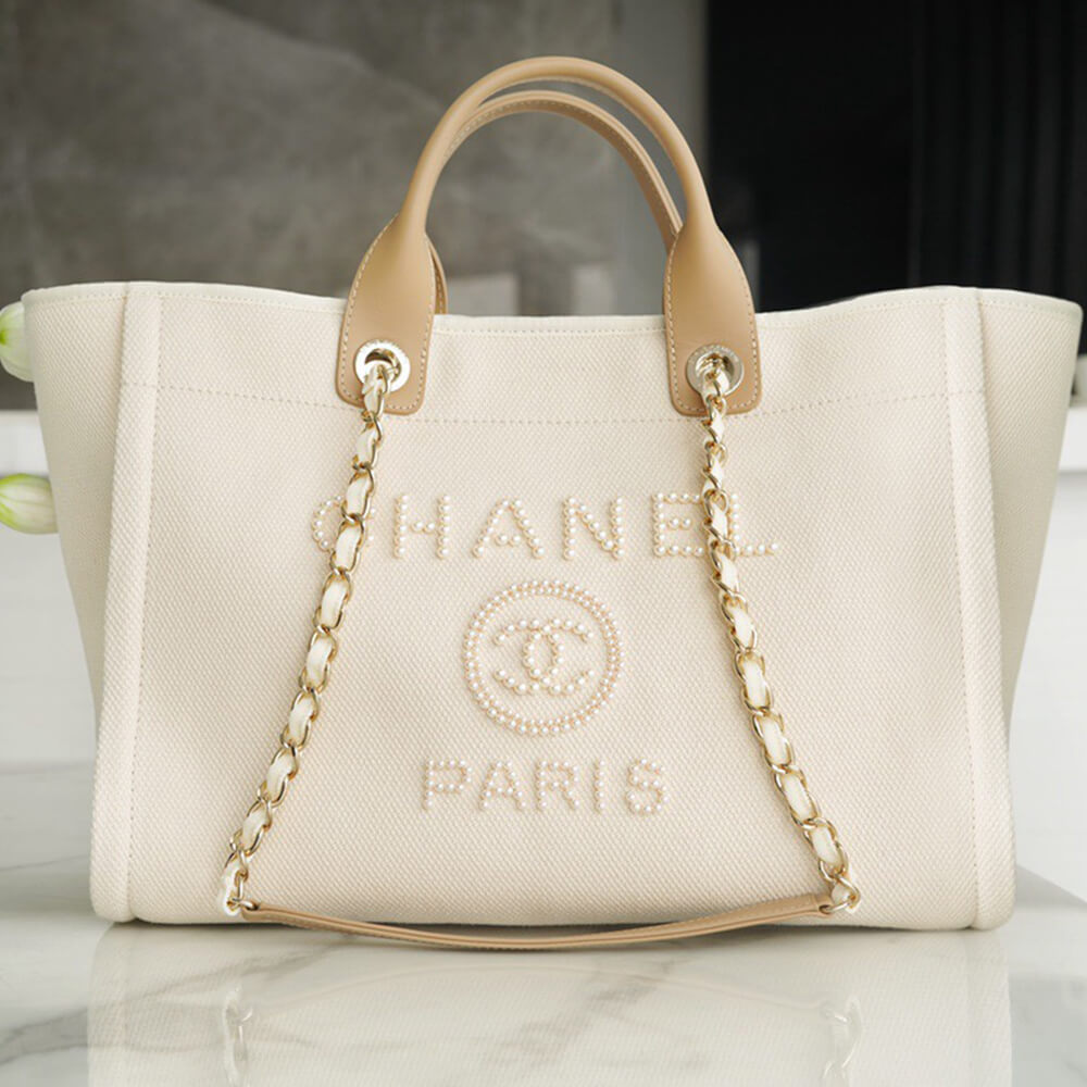 CHANEL Deauville Large Tote(HIGH-END GRADE) - Image 4