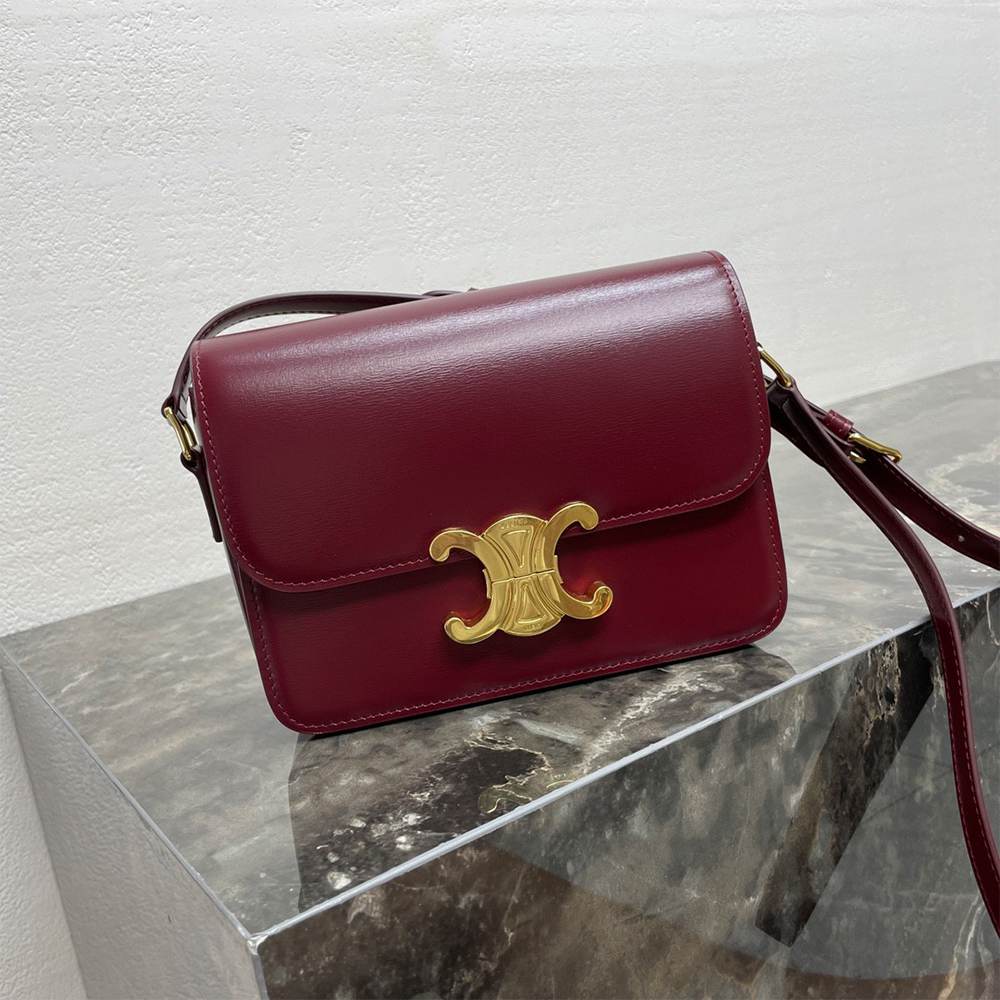 Alternative view of Celine TEEN TRIOMPHE BAG IN shiny calfskin(HIGH-END GRADE)