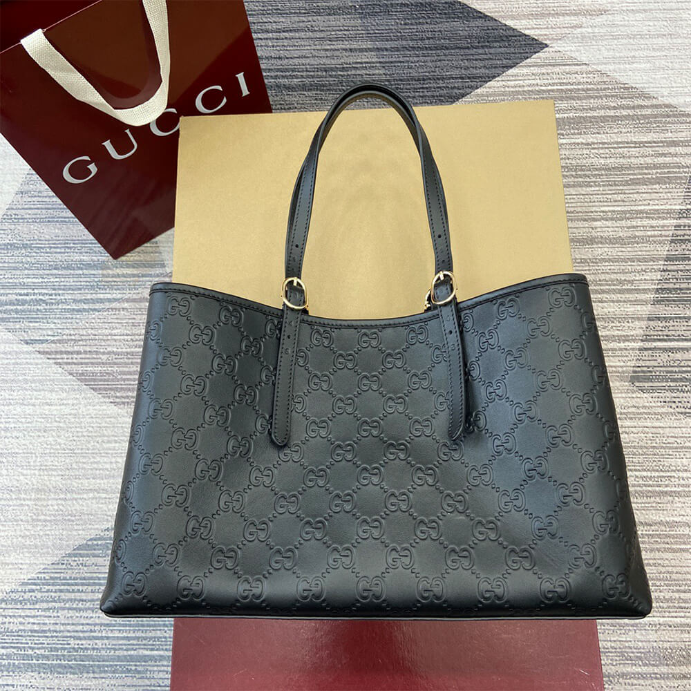 GG Emblem large tote bag - Image 3