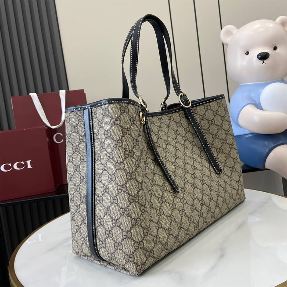 GG Emblem large tote bag - Image 8