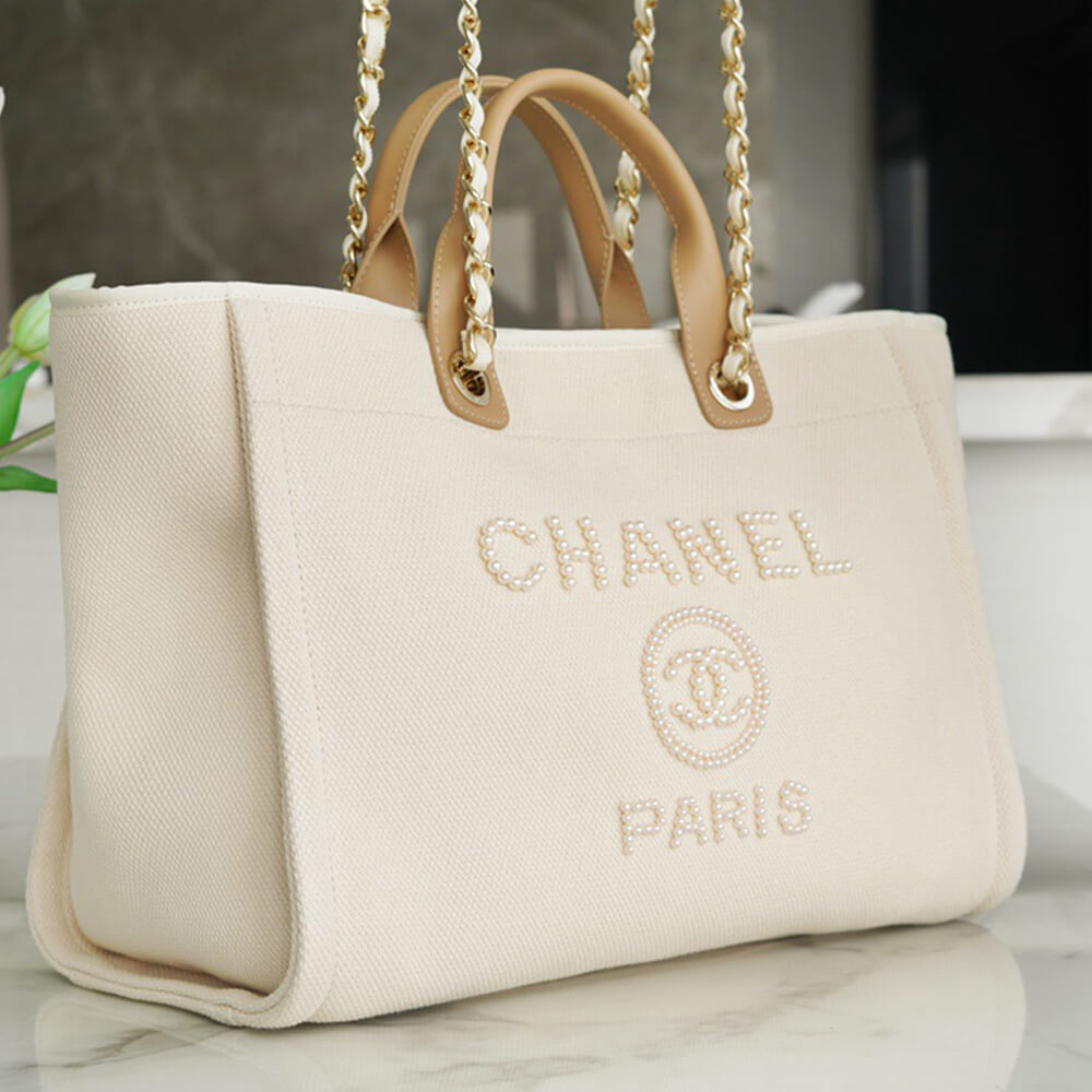 CHANEL Deauville Large Tote(HIGH-END GRADE) - Image 7