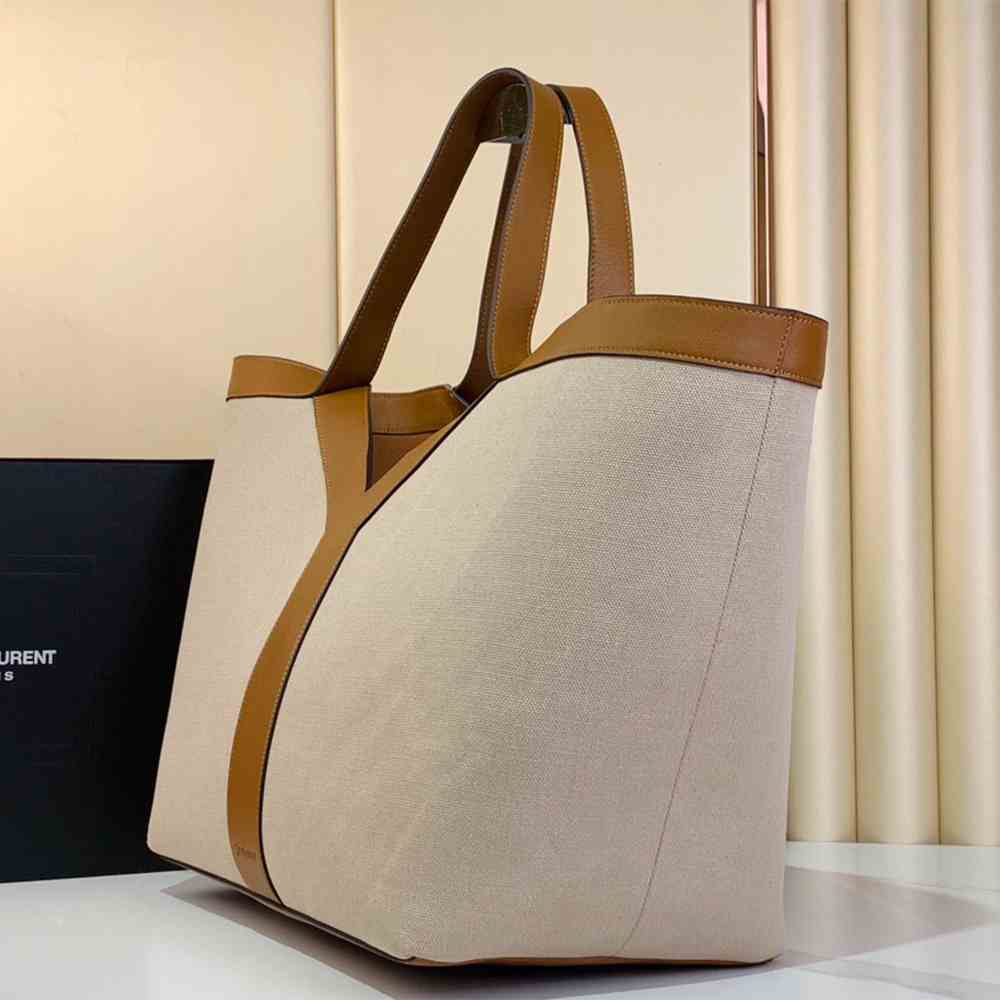 YSL Y TOTE IN CANVAS AND LEATHER(HIGH-END GRADE) - Image 7