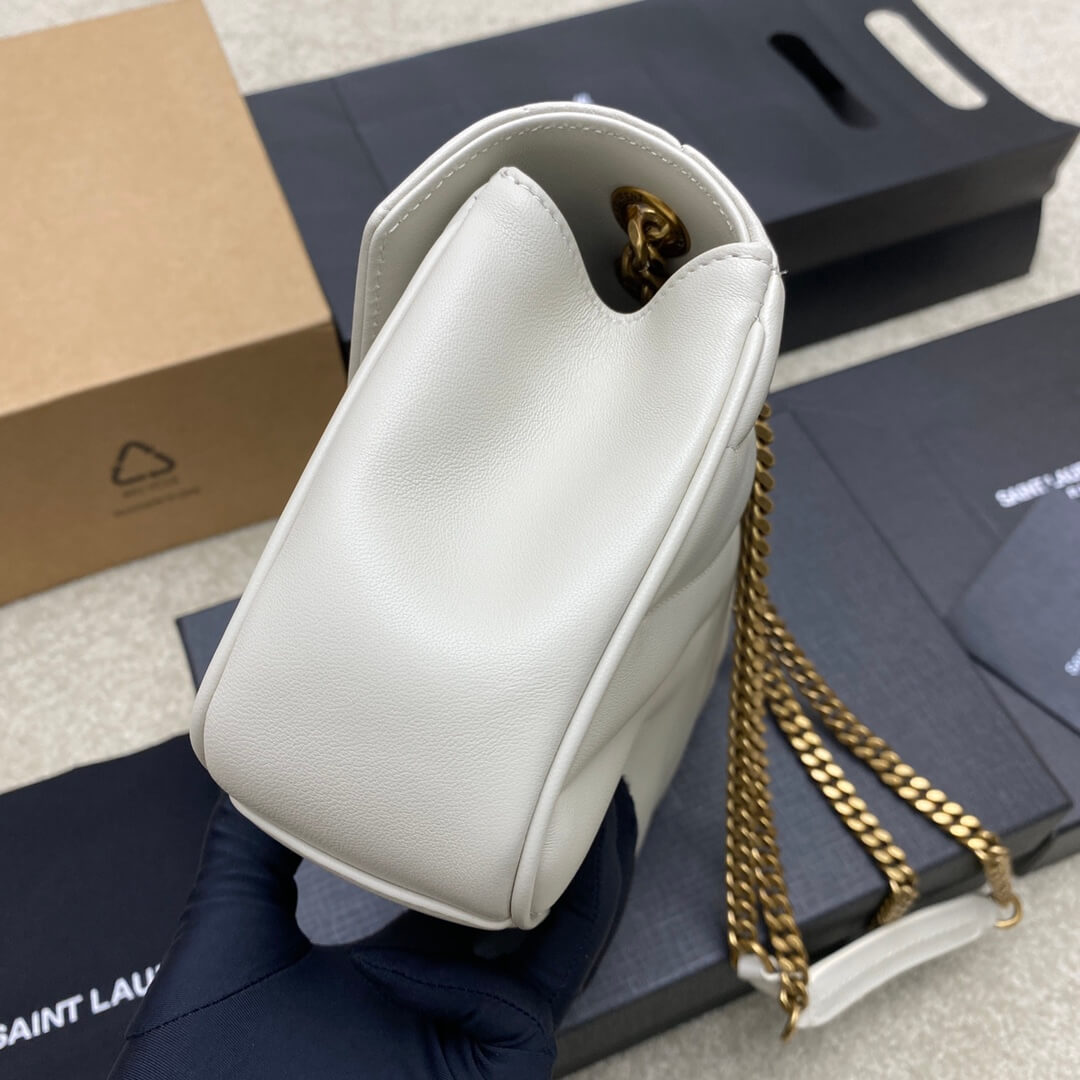 Alternative view of YSL LOULOU small in MATELASSÉ lambskin