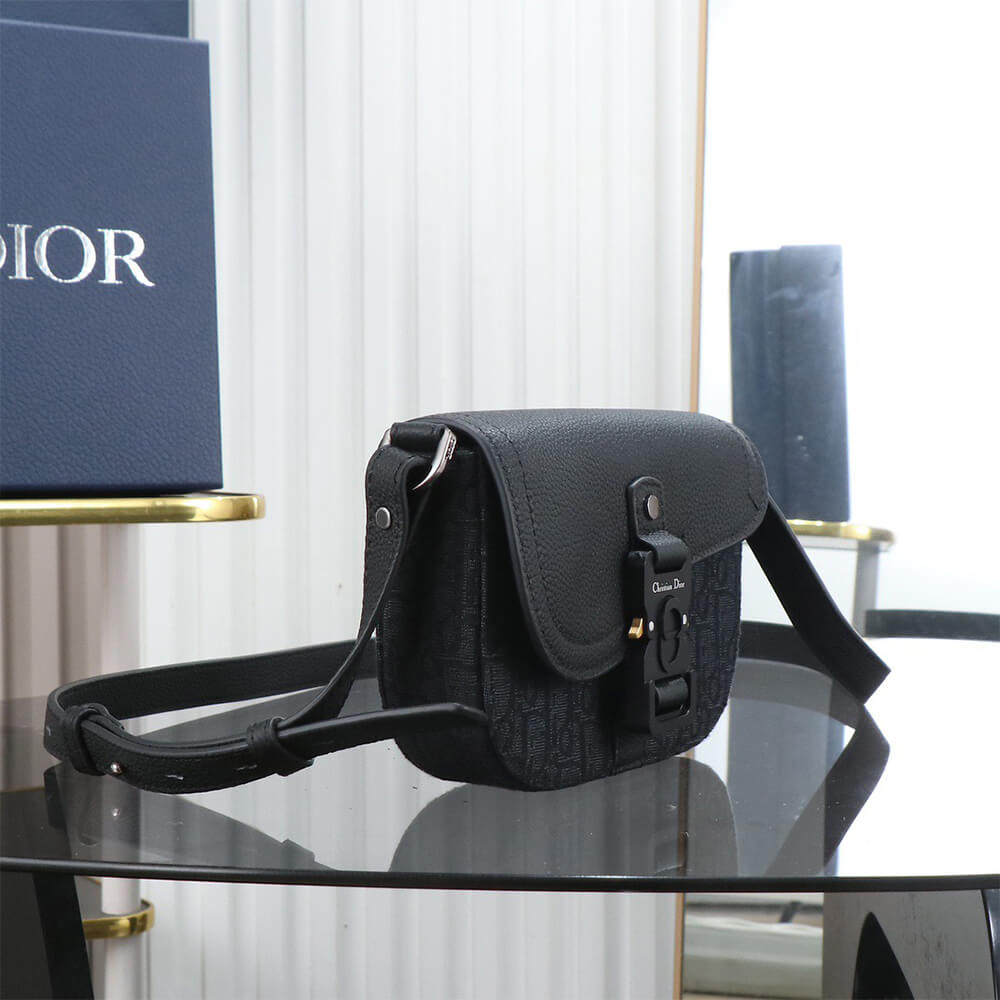 Dior Mini Saddle Messenger Bag with Flap - Image 8