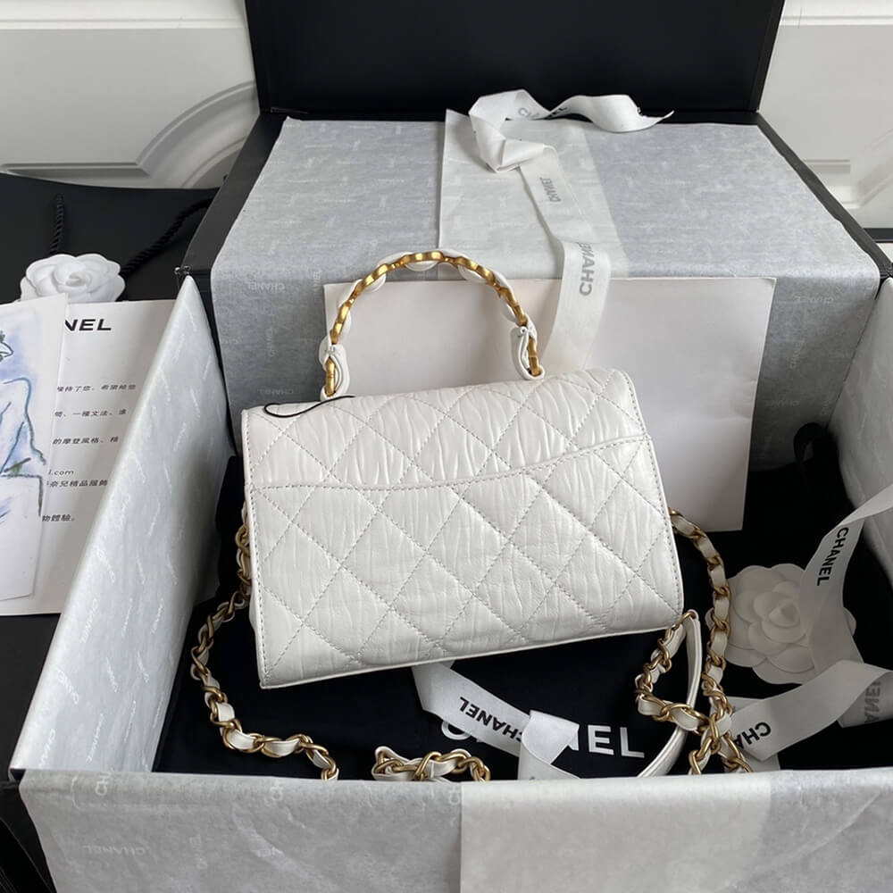 CHANEL Mini Flap Bag with Top Handle - Image 8