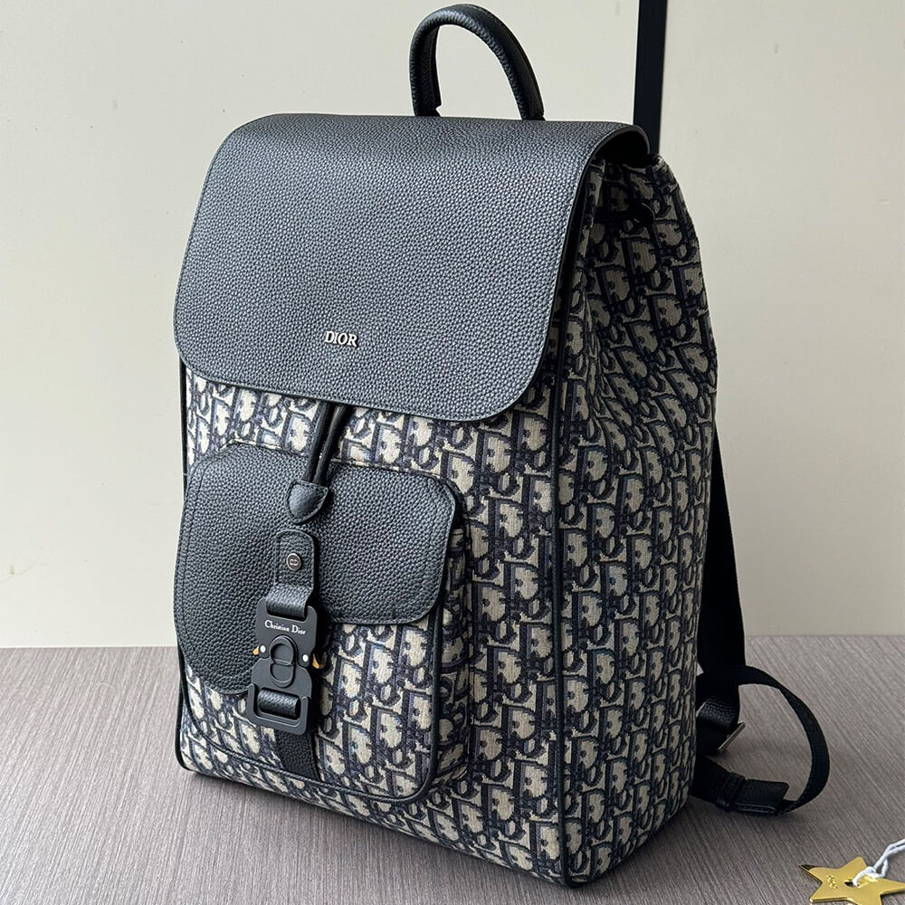 Dior Saddle Backpack with Flap(high-end grade) - Image 6