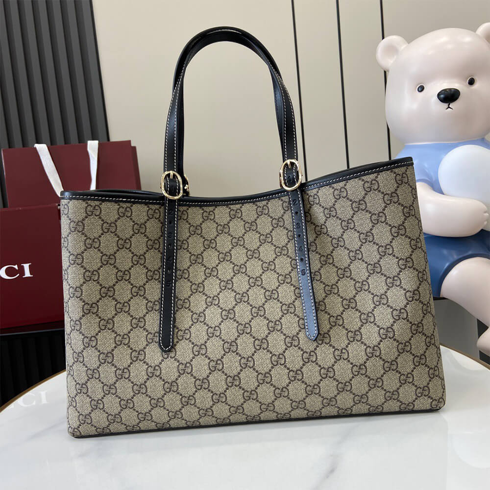 GG Emblem large tote bag - Image 2