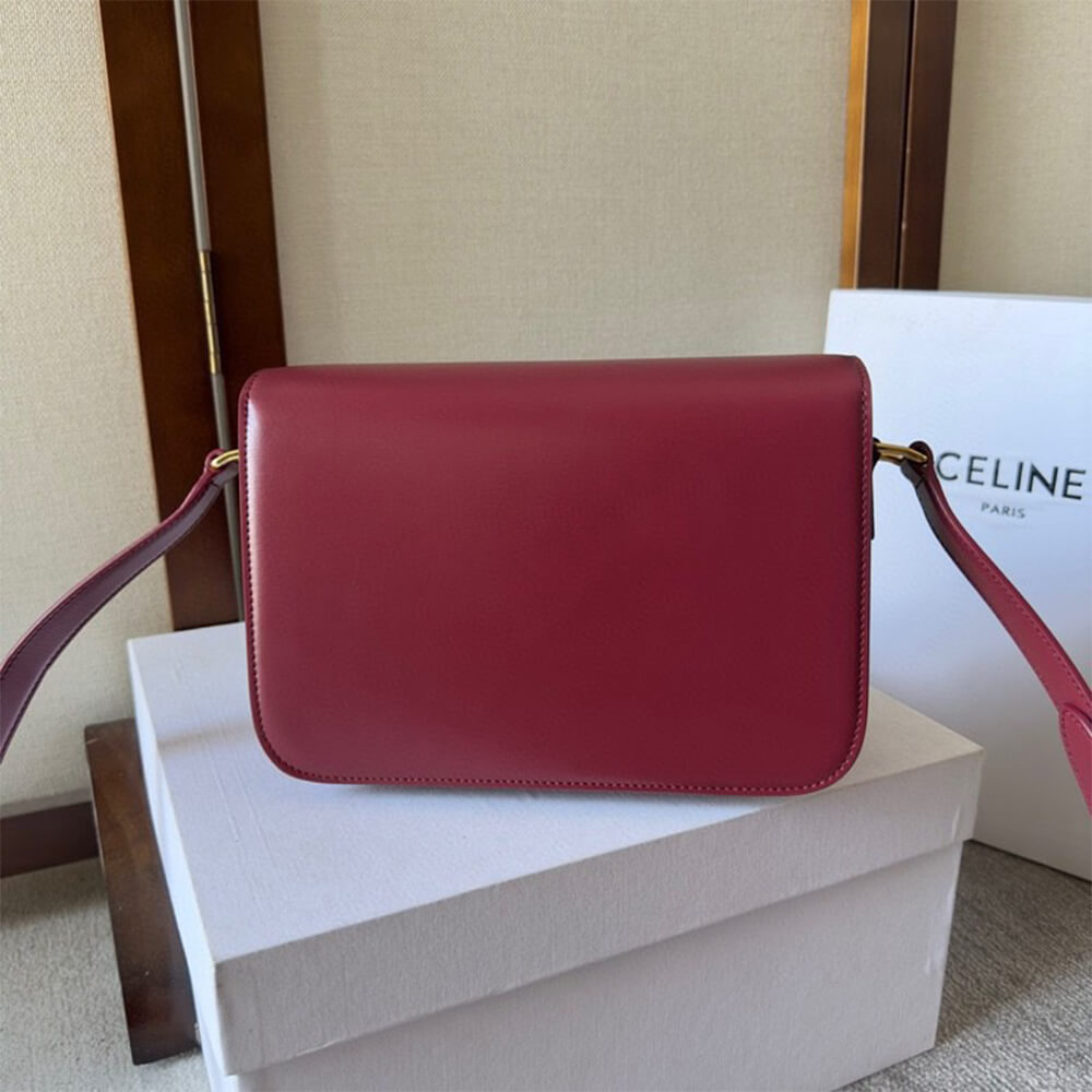 Alternative view of CELINE CLASSIQUE TRIOMPHE BAG in shiny calfskin(HIGH-END GRADE)