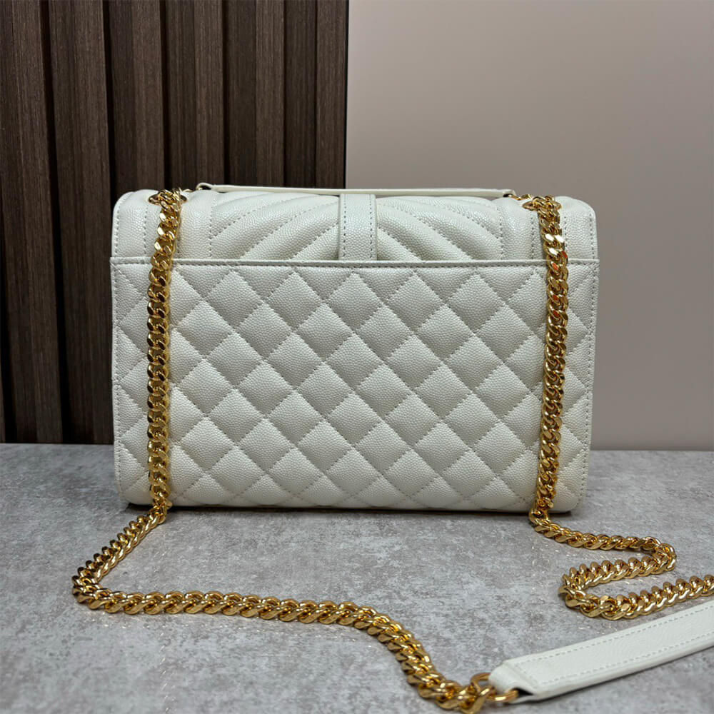 YSL envelope medium in grained leather - Image 7