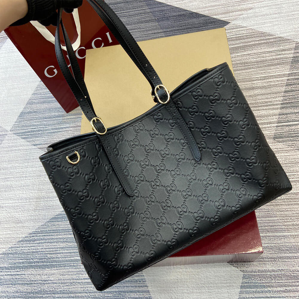 GG Emblem large tote bag - Image 6