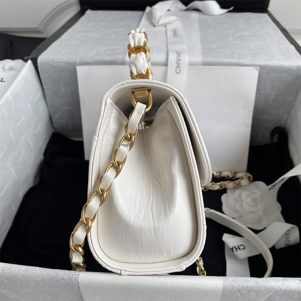 CHANEL Mini Flap Bag with Top Handle - Image 2