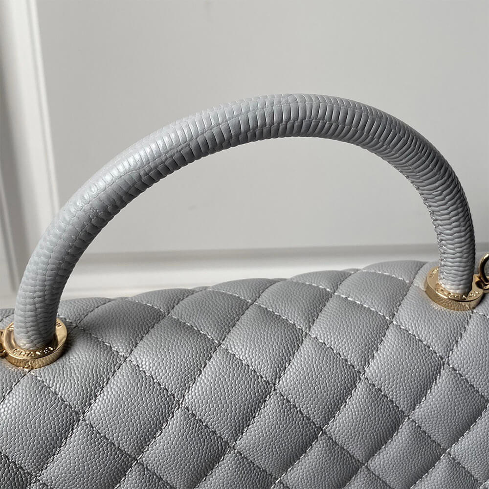 CHANEL Large Flap Bag With Top Handle(high-end grade) - Image 6