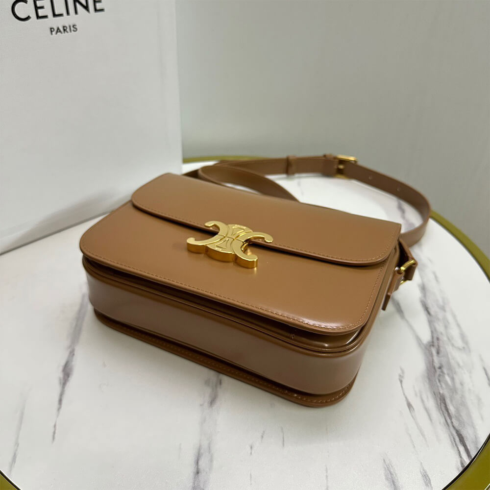 Alternative view of CELINE CLASSIQUE TRIOMPHE BAG in shiny calfskin(HIGH-END GRADE)