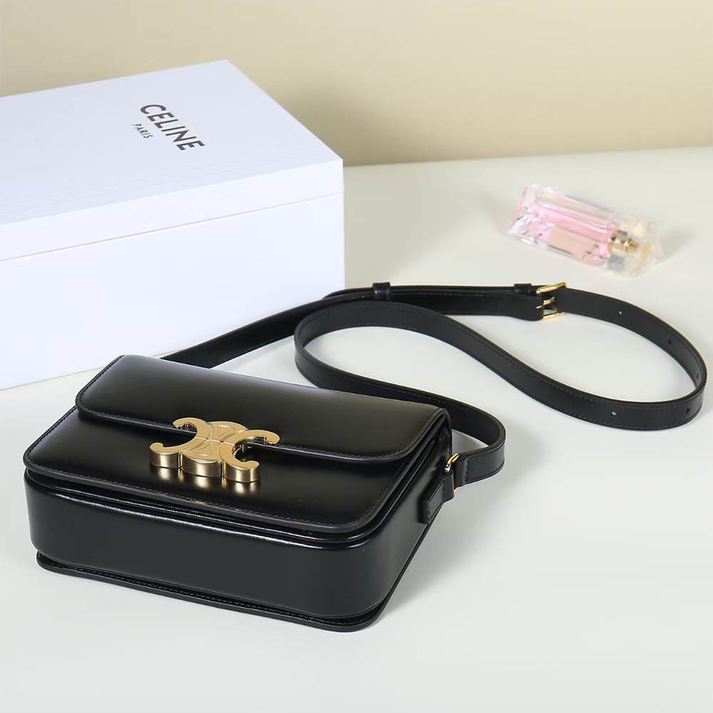 Alternative view of Celine TEEN TRIOMPHE BAG IN shiny calfskin(HIGH-END GRADE)