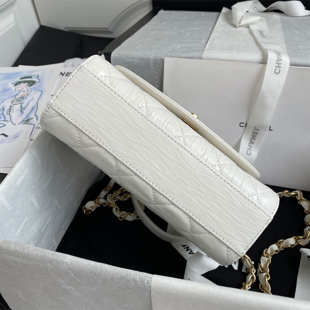 CHANEL Mini Flap Bag with Top Handle - Image 4
