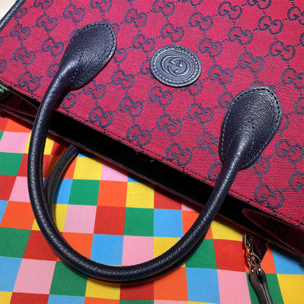 GG Multicolour small tote bag - Image 8