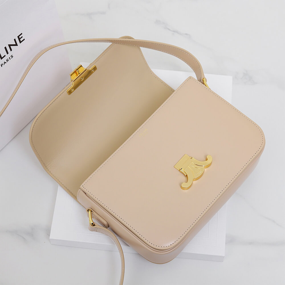 Alternative view of CELINE CLASSIQUE TRIOMPHE BAG in shiny calfskin(HIGH-END GRADE)