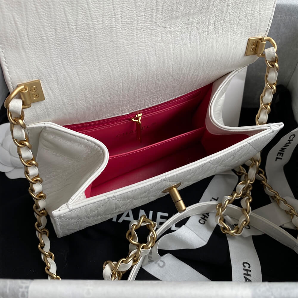 CHANEL Mini Flap Bag with Top Handle - Image 5